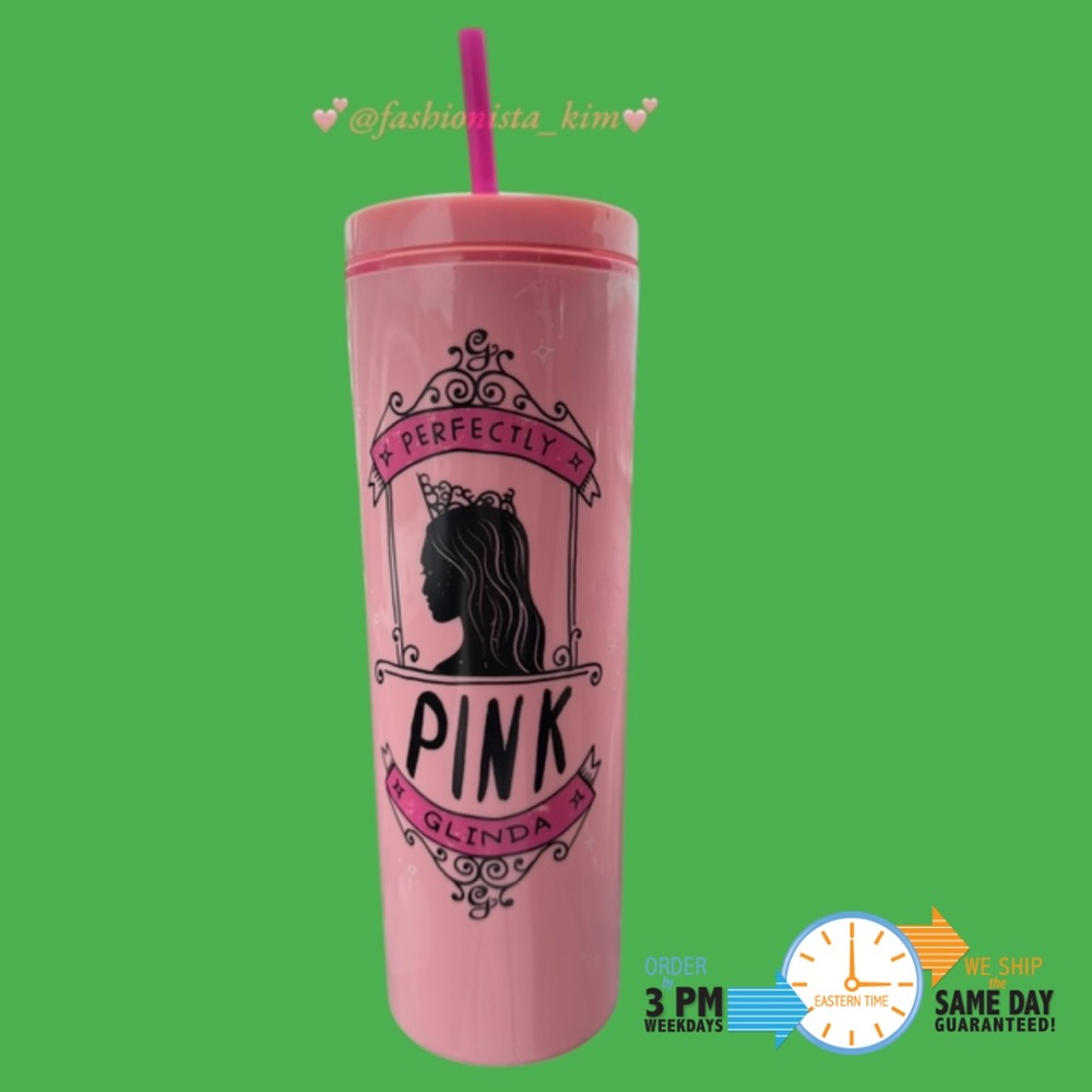Pink Wicked tumbler 23 oz Wicked the movie Glinda cup NEW